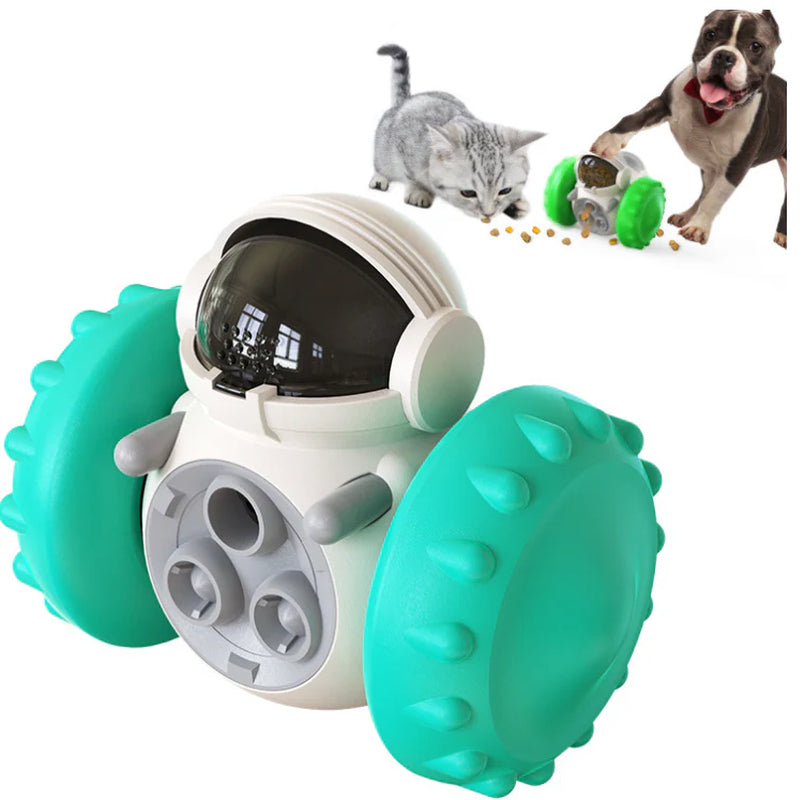 Superidag Cat and Dog Food Spill Toy Interactive Balance Car