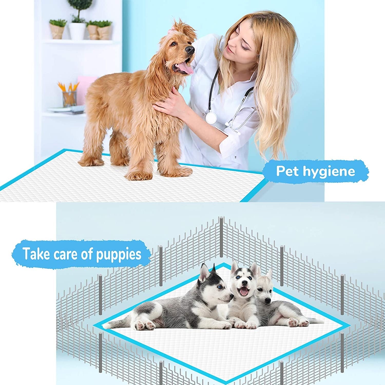 Disposable Pet Diaper Pads and Toilet Supplies