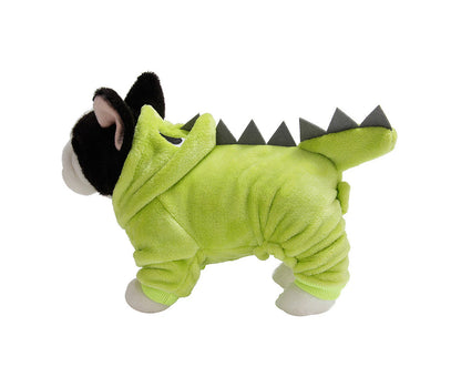 Halloween Pets Dog Puppy Hoodie Clothes Cute Dinosaur Party Cosplay Costumedark Green