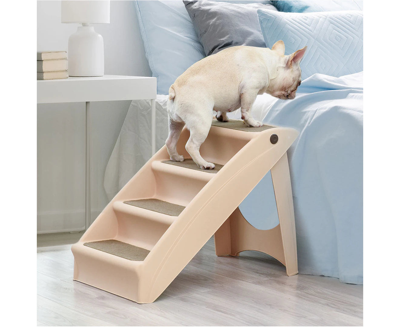 Pet Stairs Ramp Steps Portable Foldable Climbing Ladder Soft Washable Dog