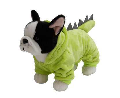 Halloween Pets Dog Puppy Hoodie Clothes Cute Dinosaur Party Cosplay Costumedark Green