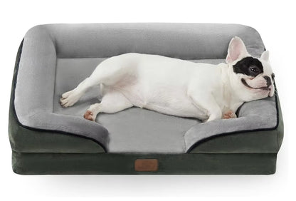 Custom Luxury Calming Waterproof Orthopedic Pet Sofa Beds Dog Bed with Removable Washable Cover